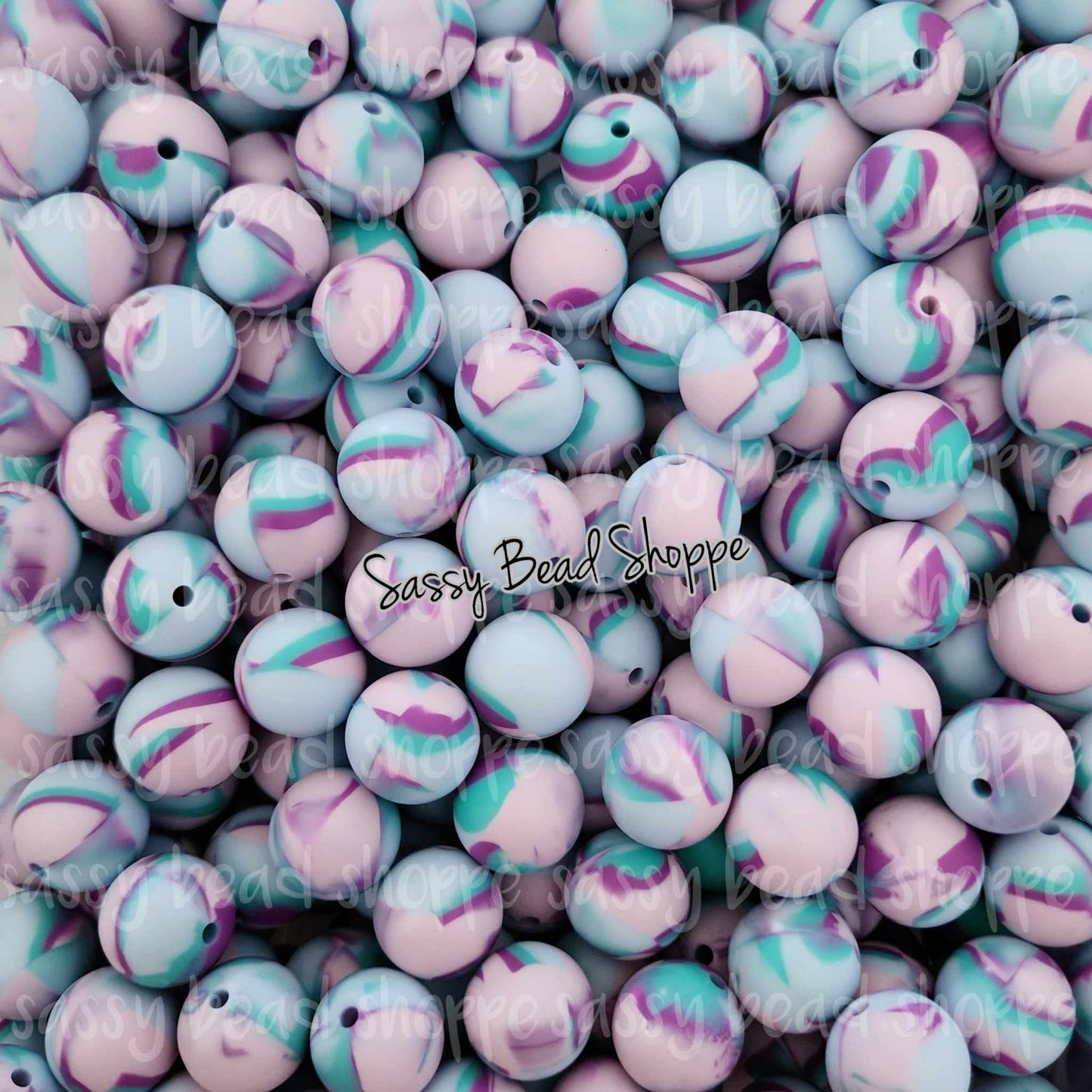 15mm Mermaid Silicone Beads