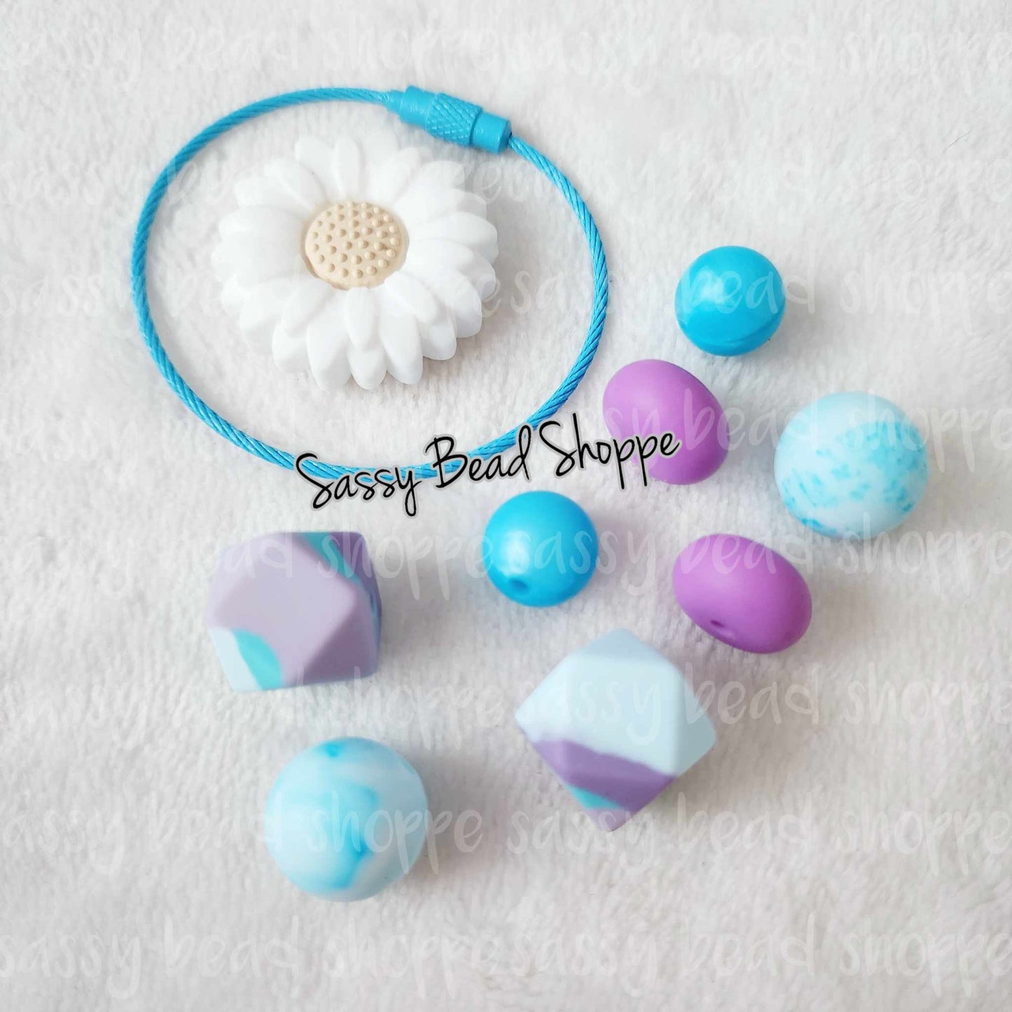 Serenity Flower Tumbler Charm Kit - Sassy Bead Shoppe
