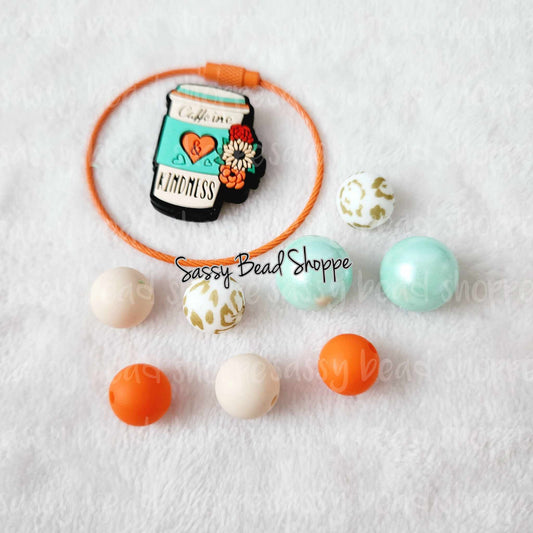 Sassy Bead Shoppe
Caffeine With Some Kindness Tumbler Charm
What you will receive in your kit