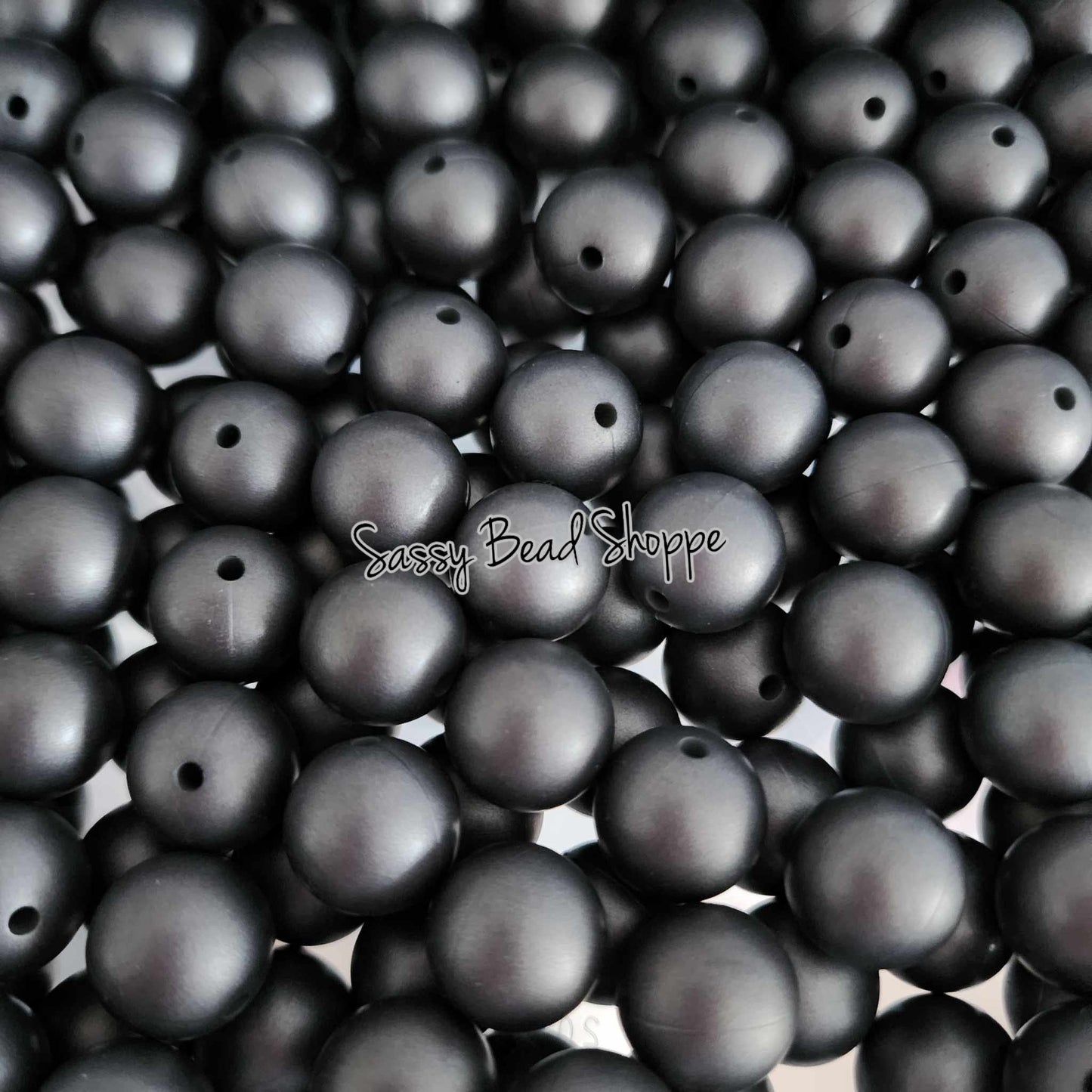 15mm Metallic Steel Silicone Beads - Sassy Bead Shoppe
