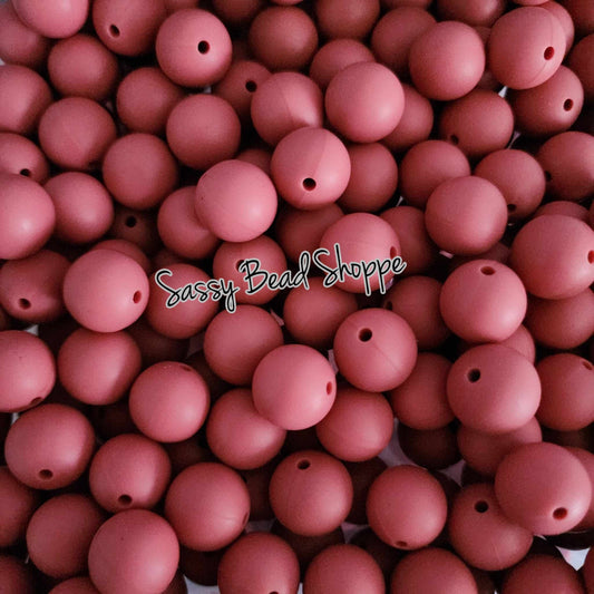 Sassy Bead Shoppe
Light Maroon Silicone Beads