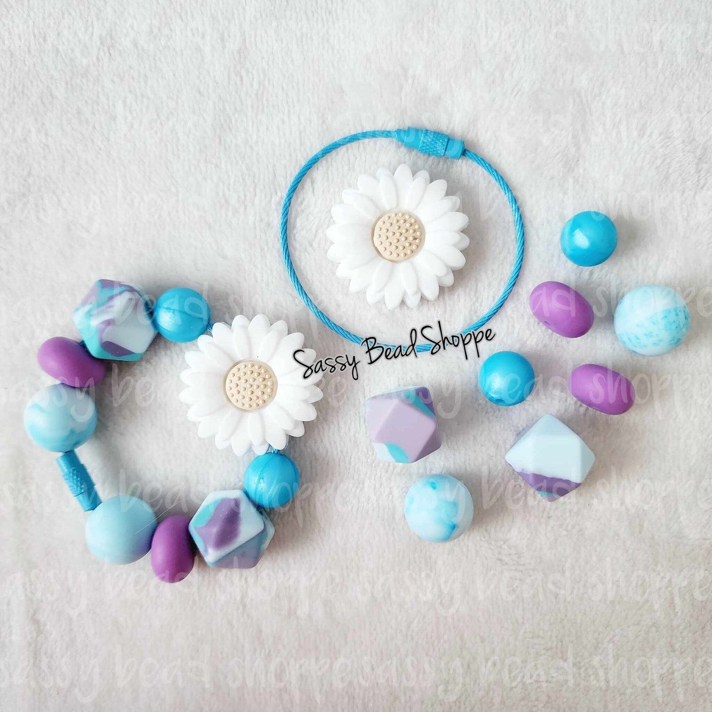 Serenity Flower Tumbler Charm Kit - Sassy Bead Shoppe