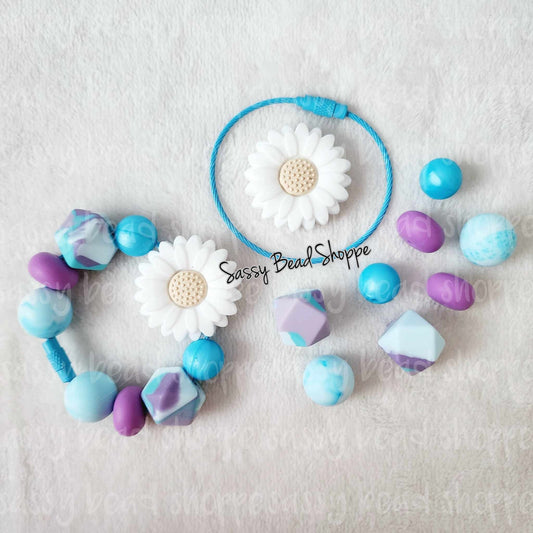 Serenity Flower Tumbler Charm Kit - Sassy Bead Shoppe