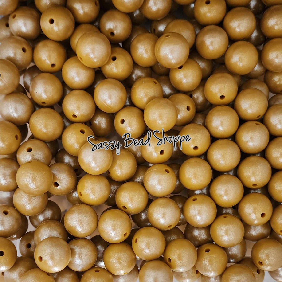 Sassy Bead Shoppe
Mustard Yellow Shimmer Silicone Beads