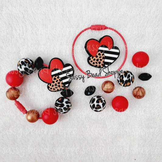Love Leopard Tumbler Charm Kit - Sassy Bead Shoppe