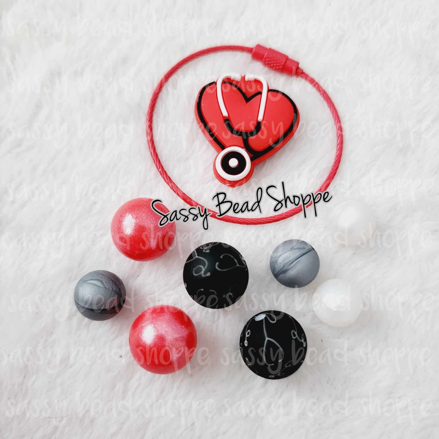 Healthcare Hero Tumbler Charm Kit - Sassy Bead Shoppe