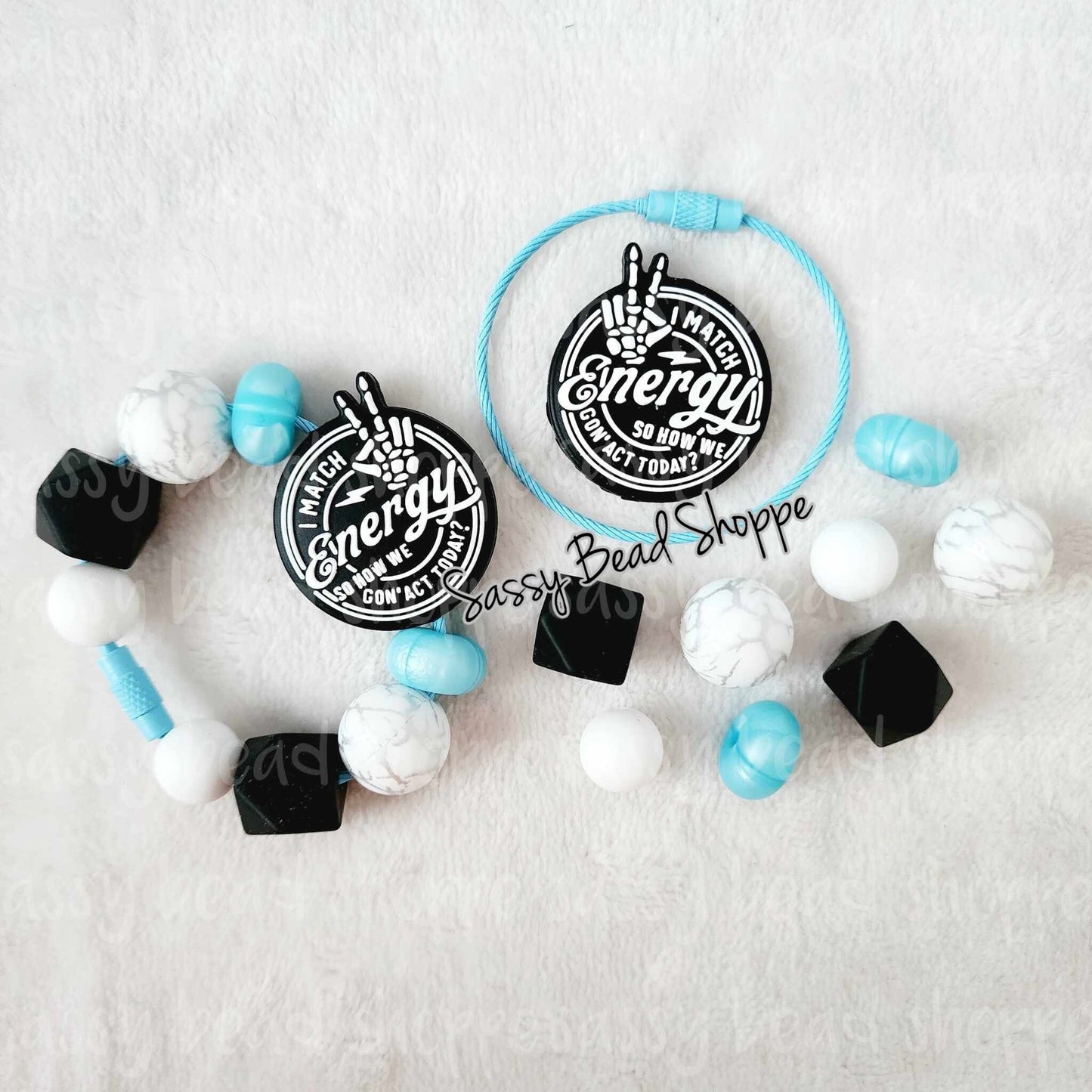 Calm & Cool Energy Tumbler Charm Kit - Sassy Bead Shoppe