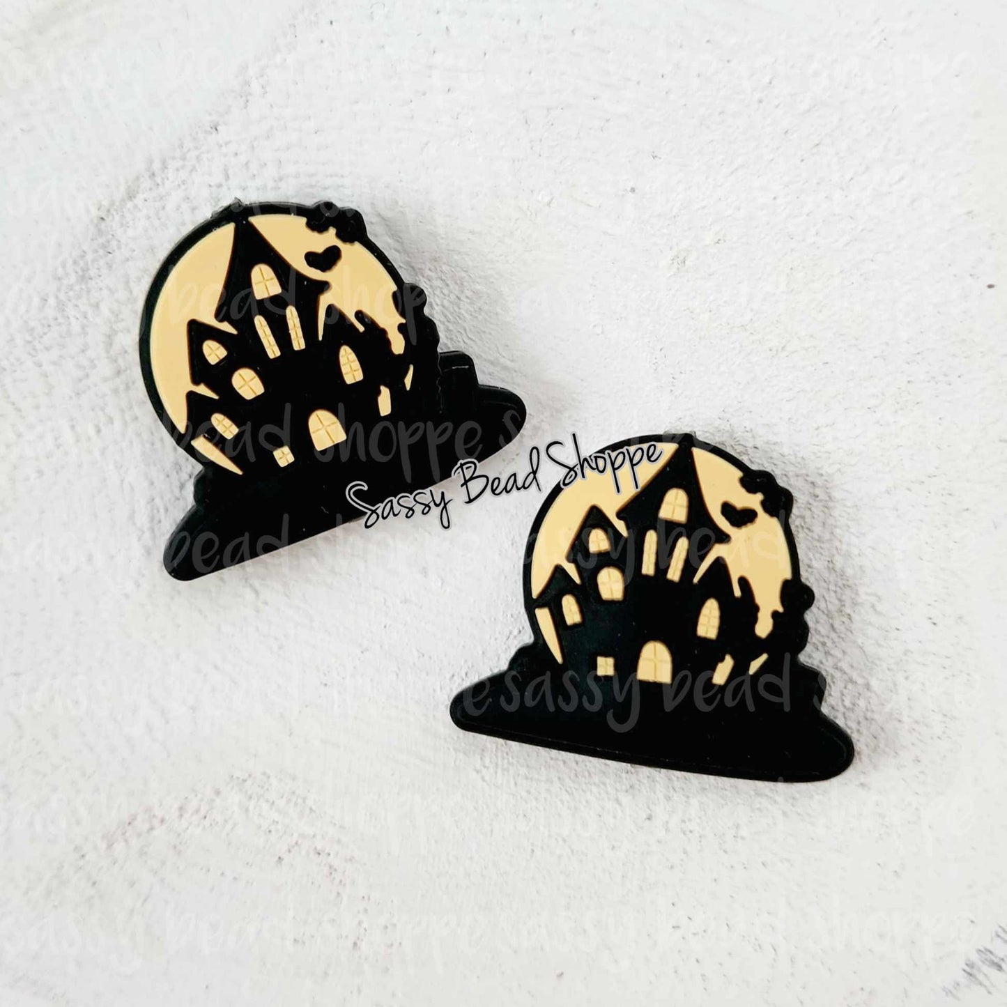 Haunted House Focal Beads - Sassy Bead Shoppe