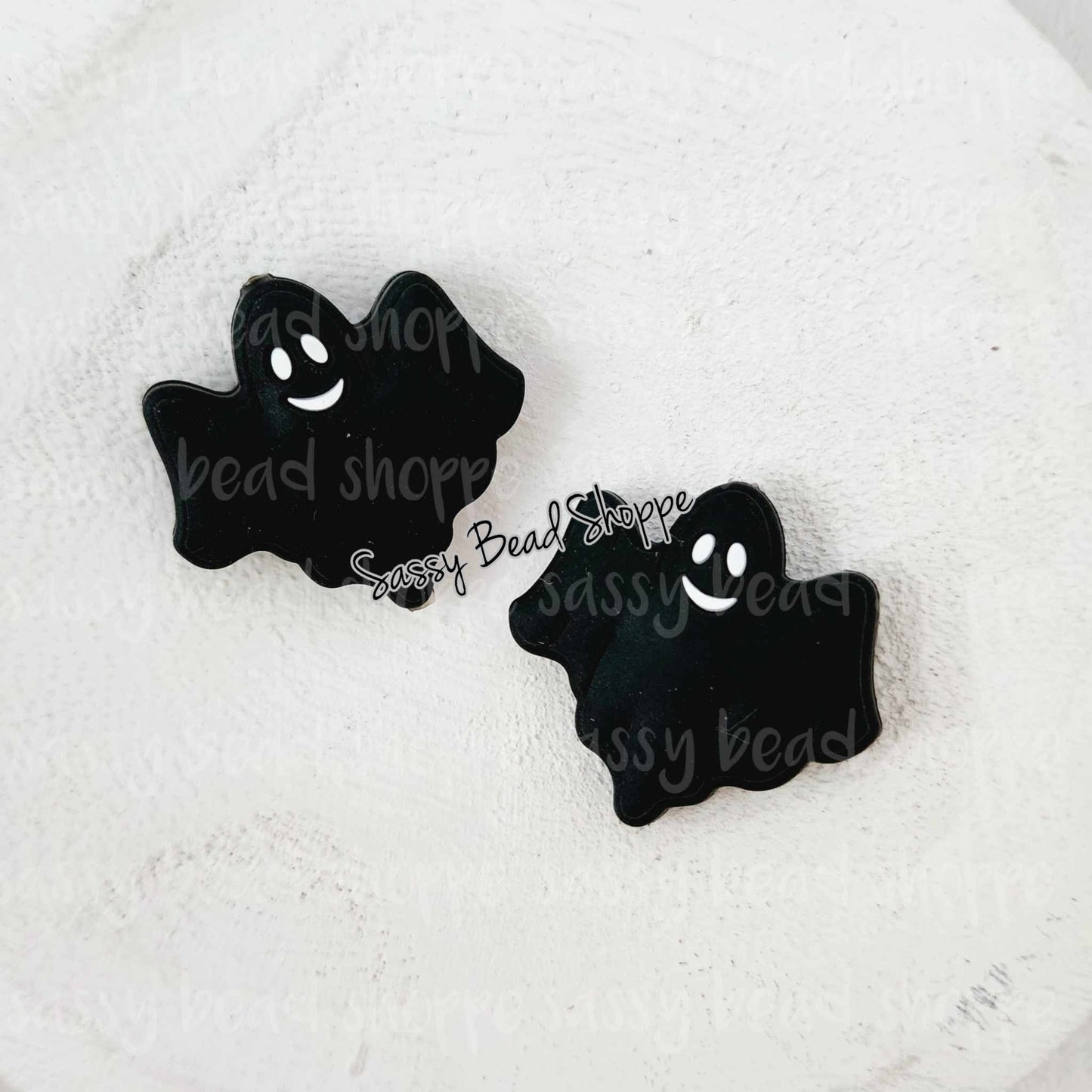 Black Ghost Focal Beads - Sassy Bead Shoppe