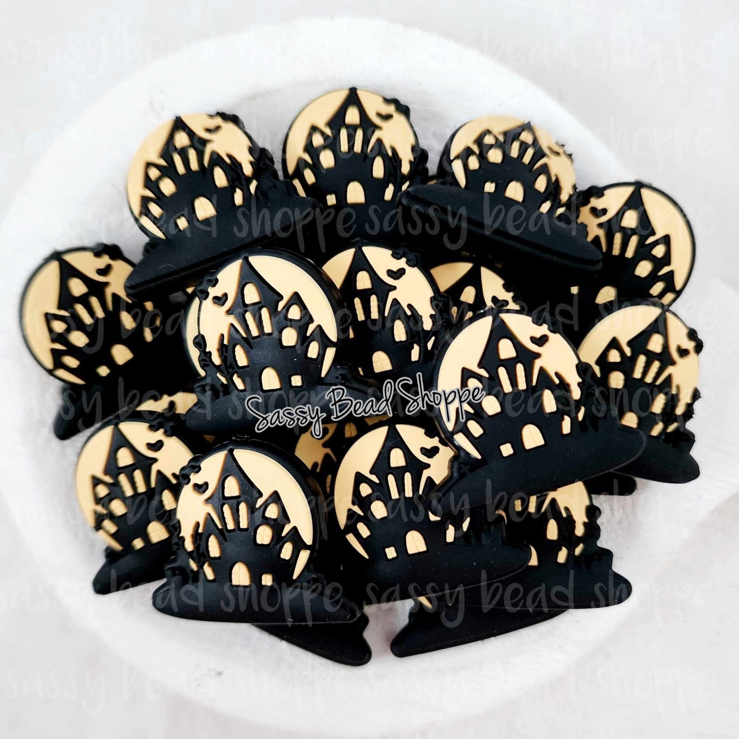 Haunted House Focal Beads - Sassy Bead Shoppe
