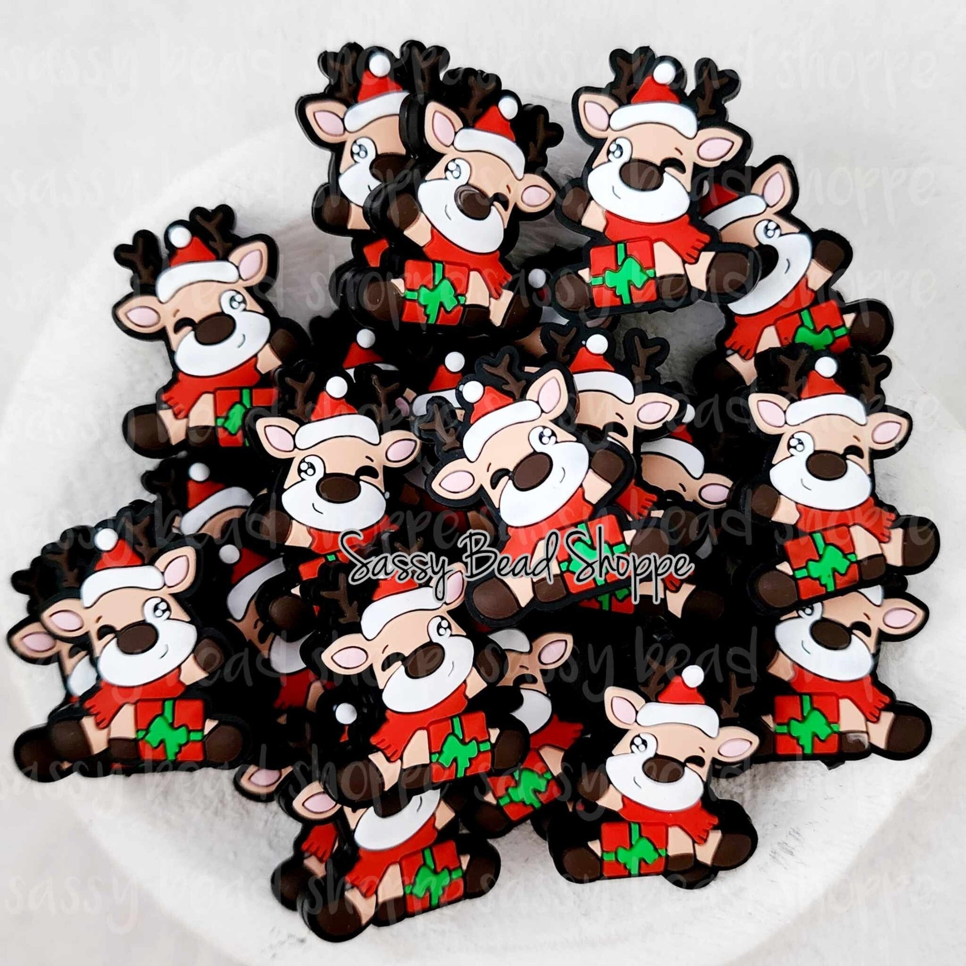 Reindeer Focal Beads - Sassy Bead Shoppe