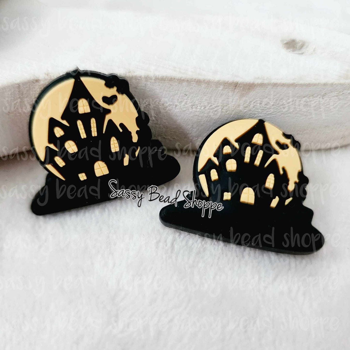 Haunted House Focal Beads - Sassy Bead Shoppe