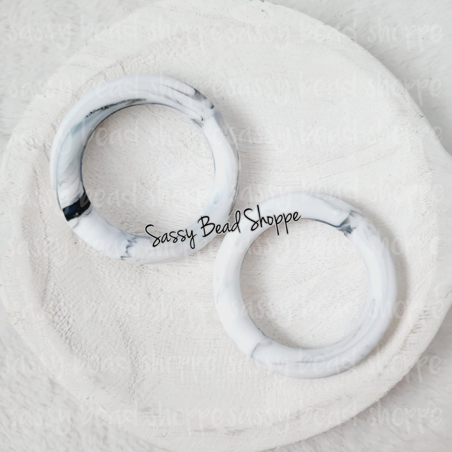 65mm Marble Silicone Ring - Sassy Bead Shoppe