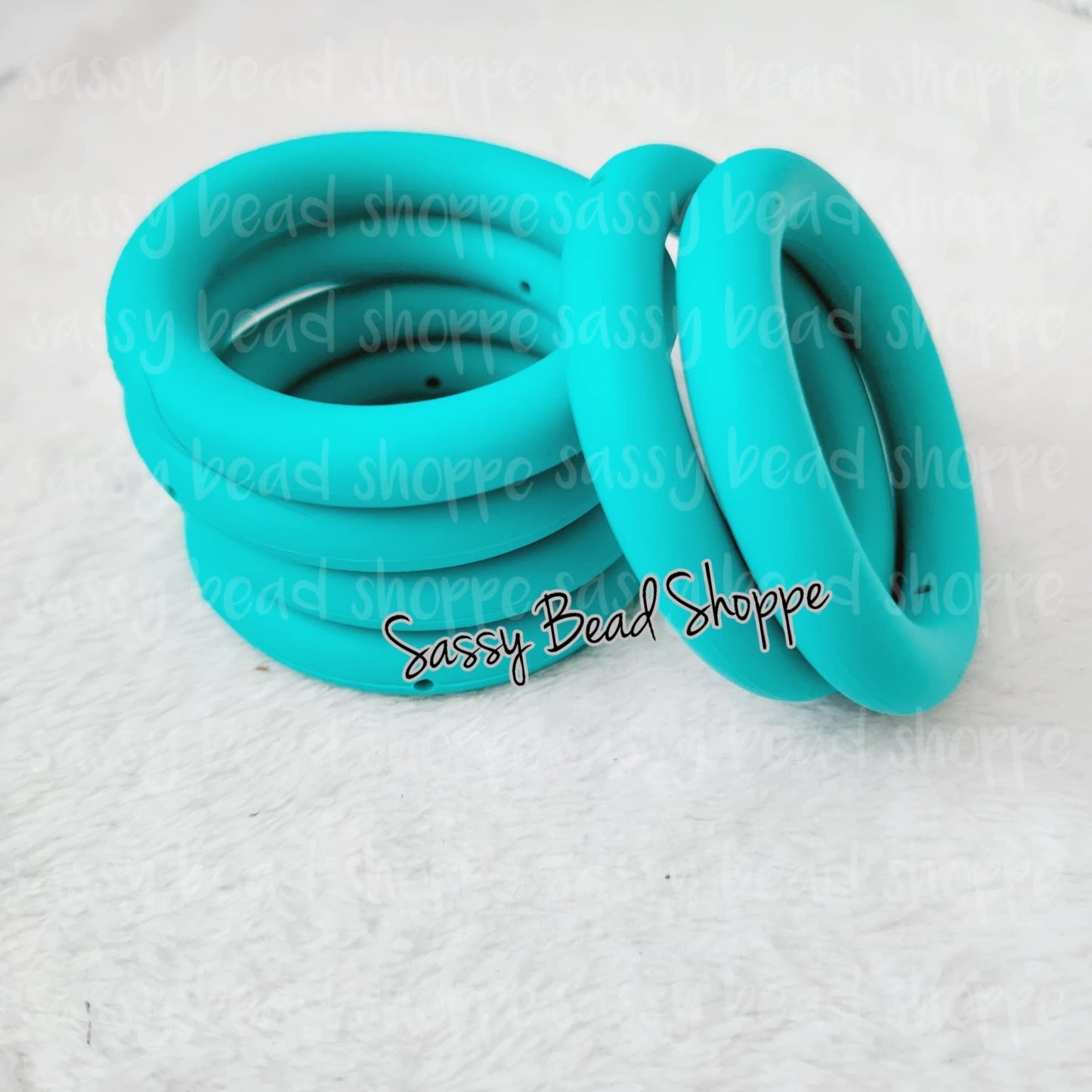 65mm Turquoise Silicone Ring - Sassy Bead Shoppe