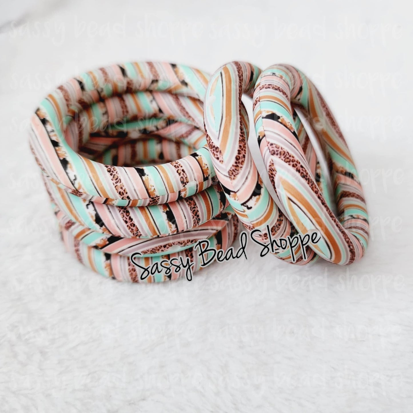 65mm Western Serape Print Silicone Ring - Sassy Bead Shoppe