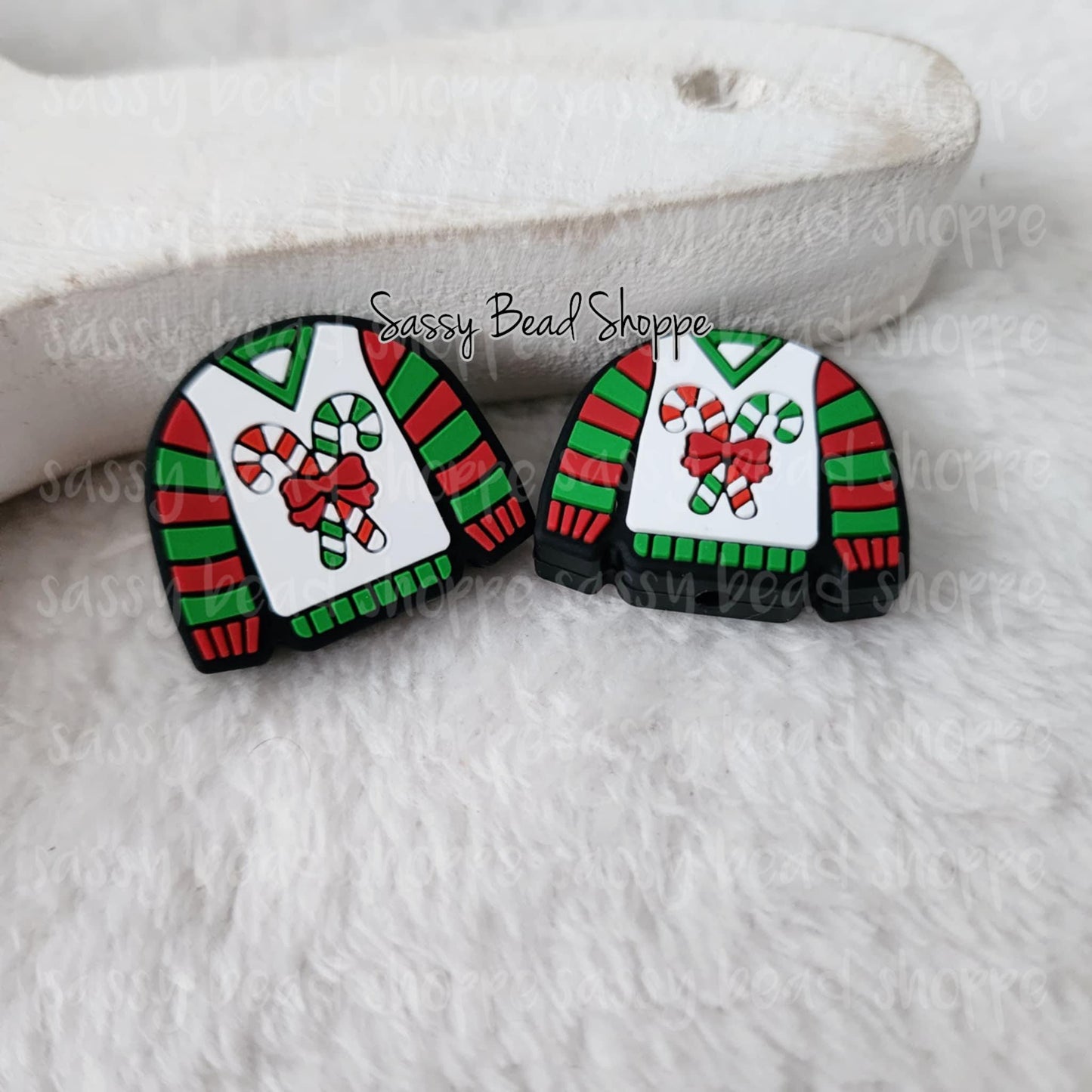 Christmas Sweater Focal Beads - Sassy Bead Shoppe