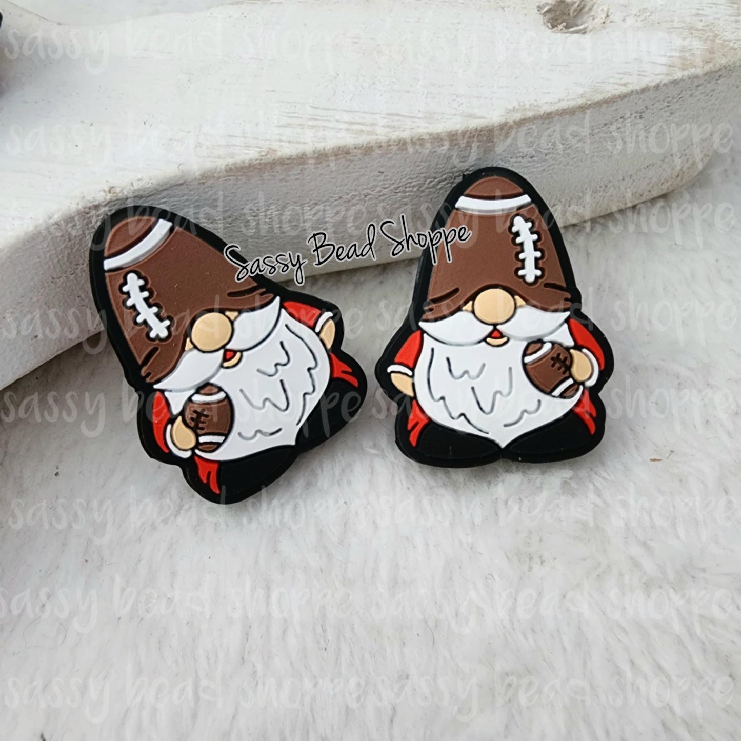 Football Gnome Focal Beads - Sassy Bead Shoppe