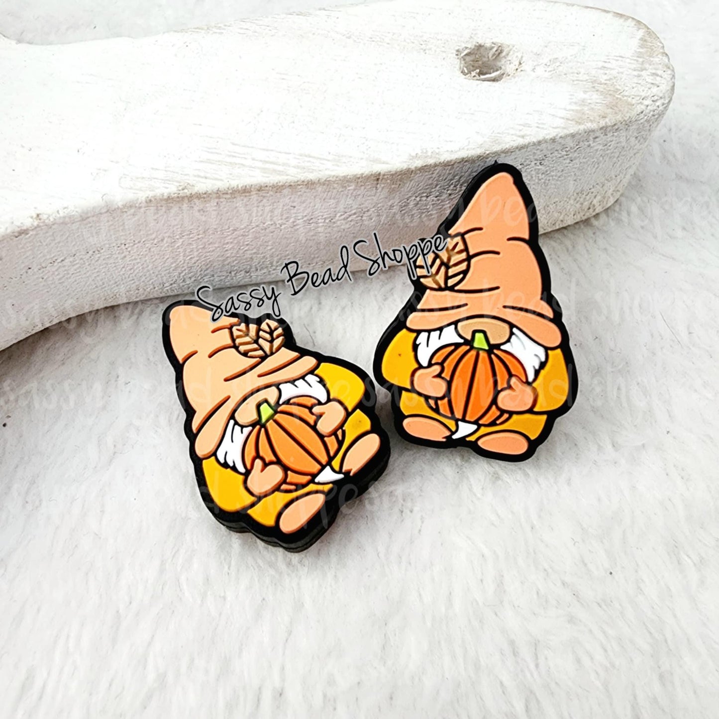 Pumpkin Gnome Focal Beads - Sassy Bead Shoppe