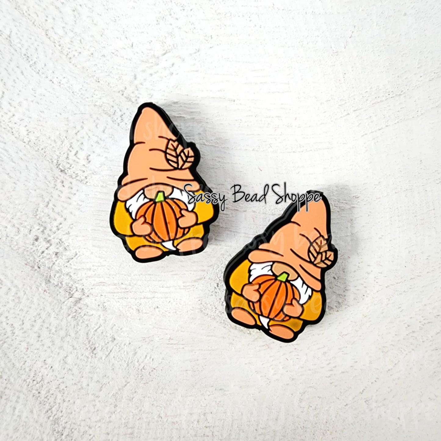 Pumpkin Gnome Focal Beads
