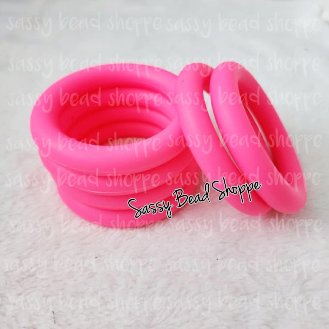 65mm Hot Pink Silicone Ring - Sassy Bead Shoppe