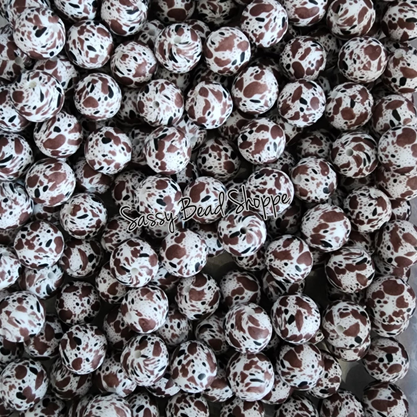 15mm Cowhide Silicone Beads - Sassy Bead Shoppe