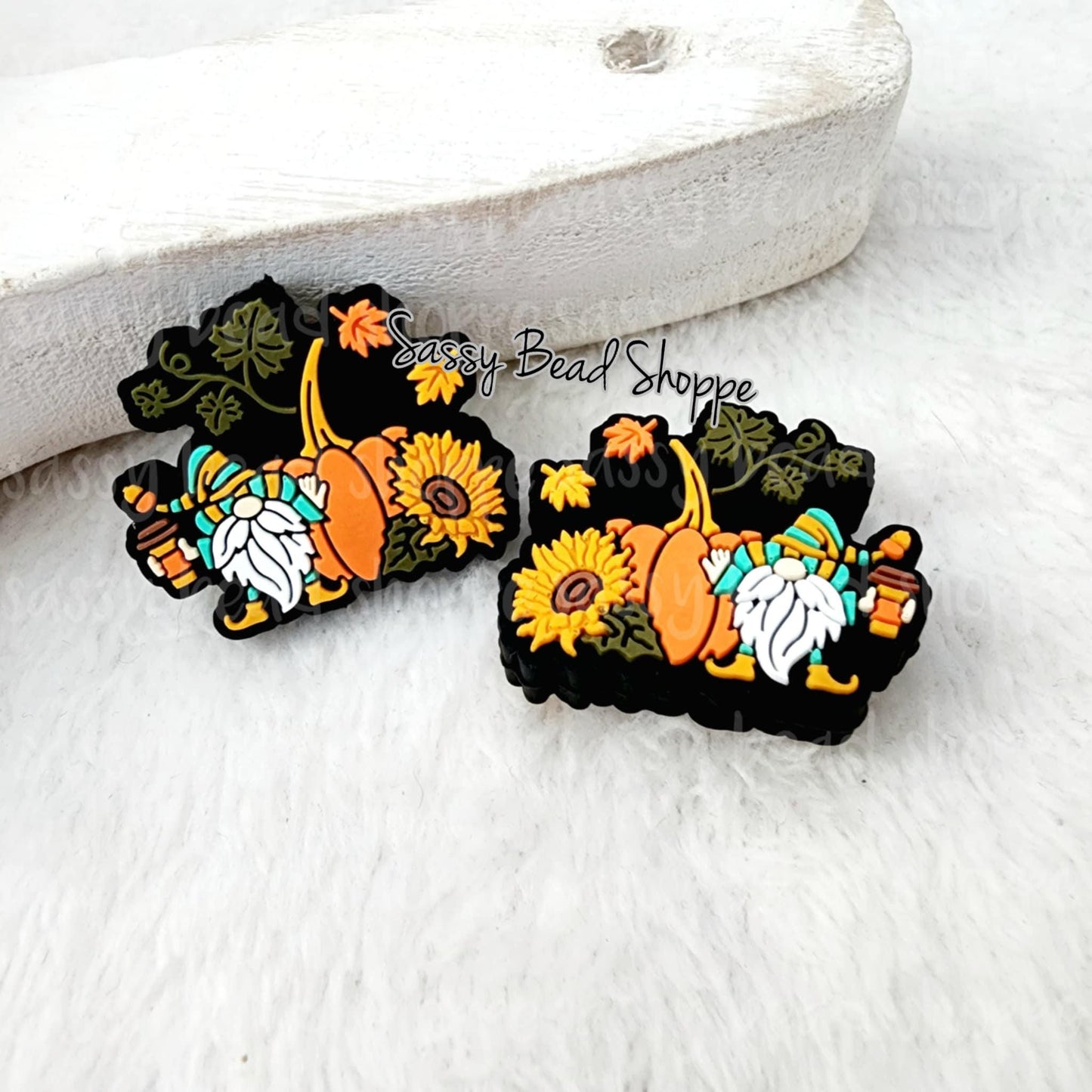 Fall Gnome Focal Beads - Sassy Bead Shoppe