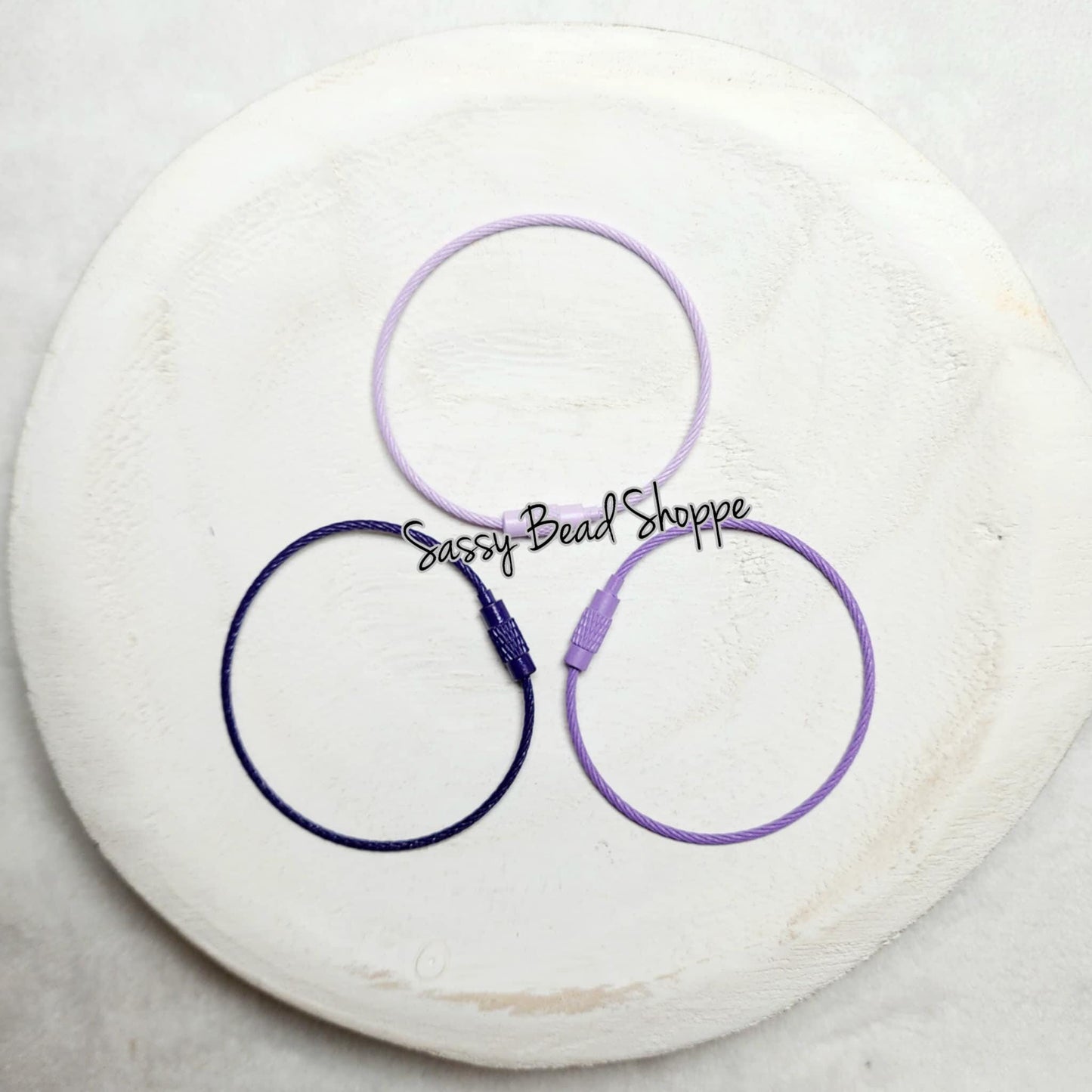 Purple Beverage Cup Charm Ring - Sassy Bead Shoppe