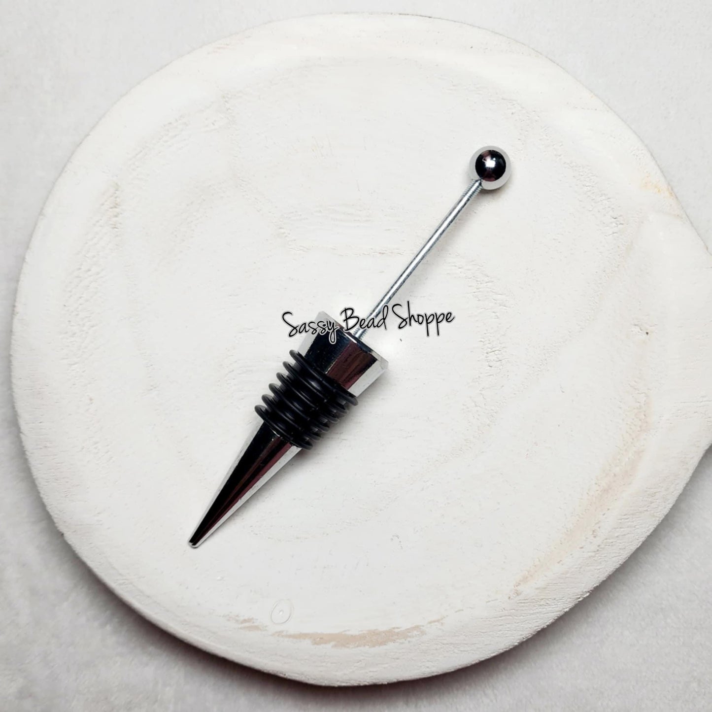 Beadable Wine Stopper Blank - Sassy Bead Shoppe
