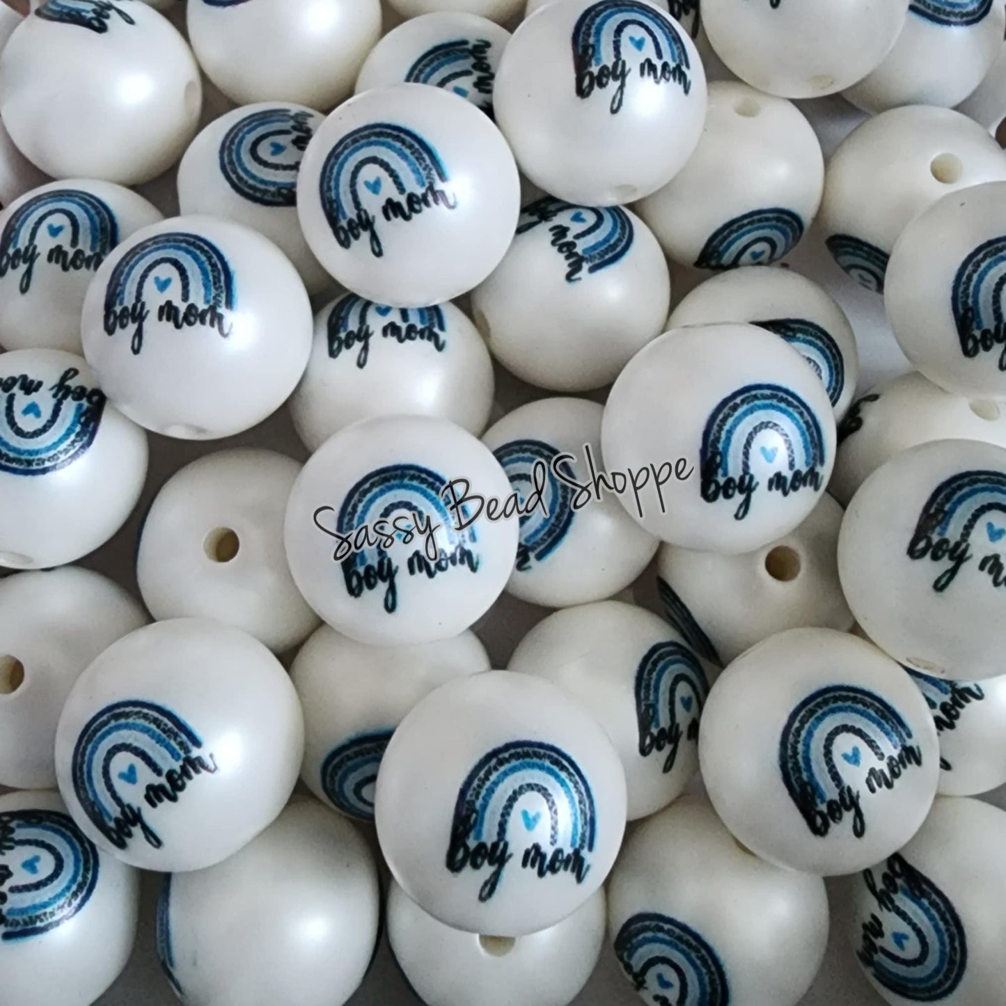 20MM Boy Mom Beads - Sassy Bead Shoppe