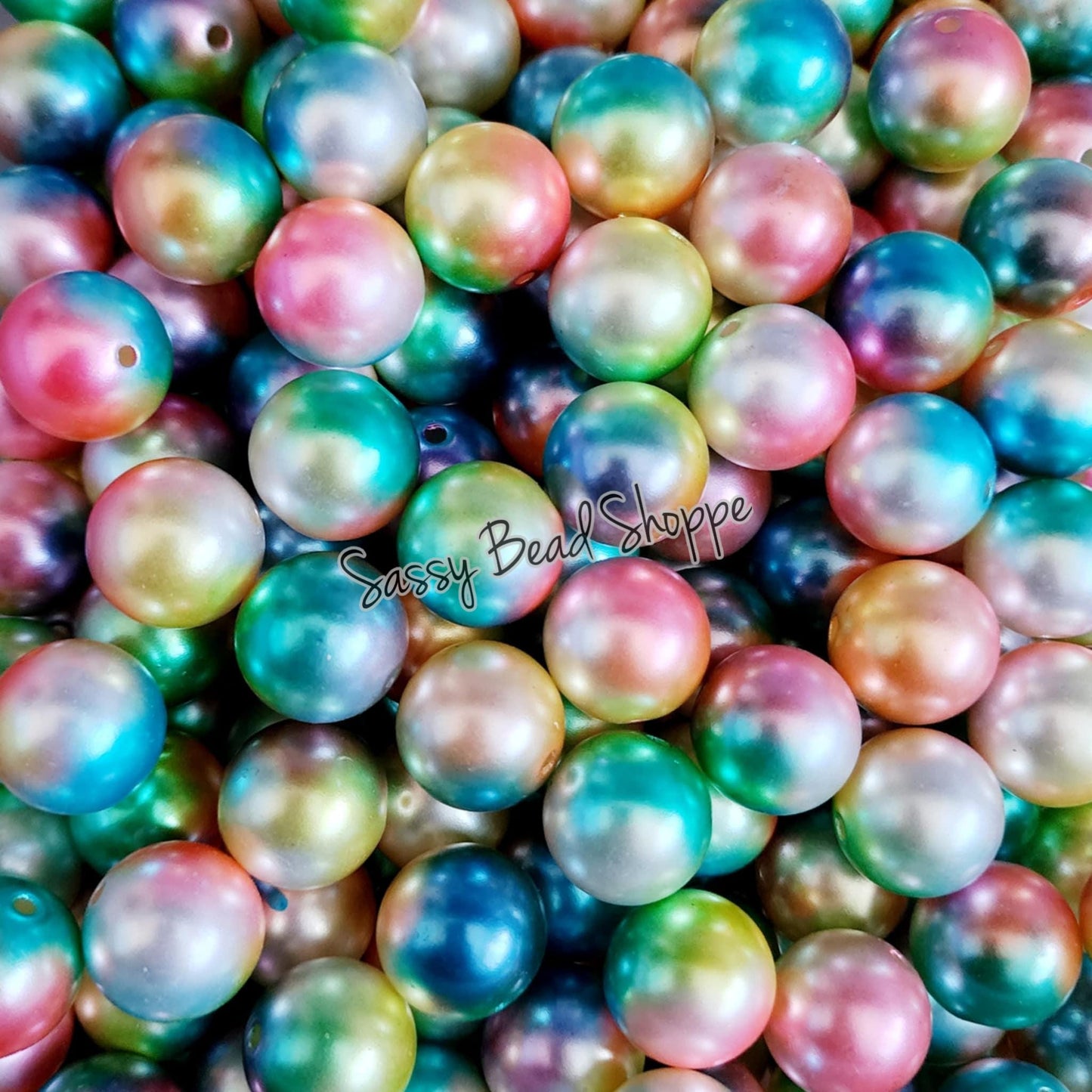 20MM Pastel Swirl Chunky Bubblegum Beads - Sassy Bead Shoppe