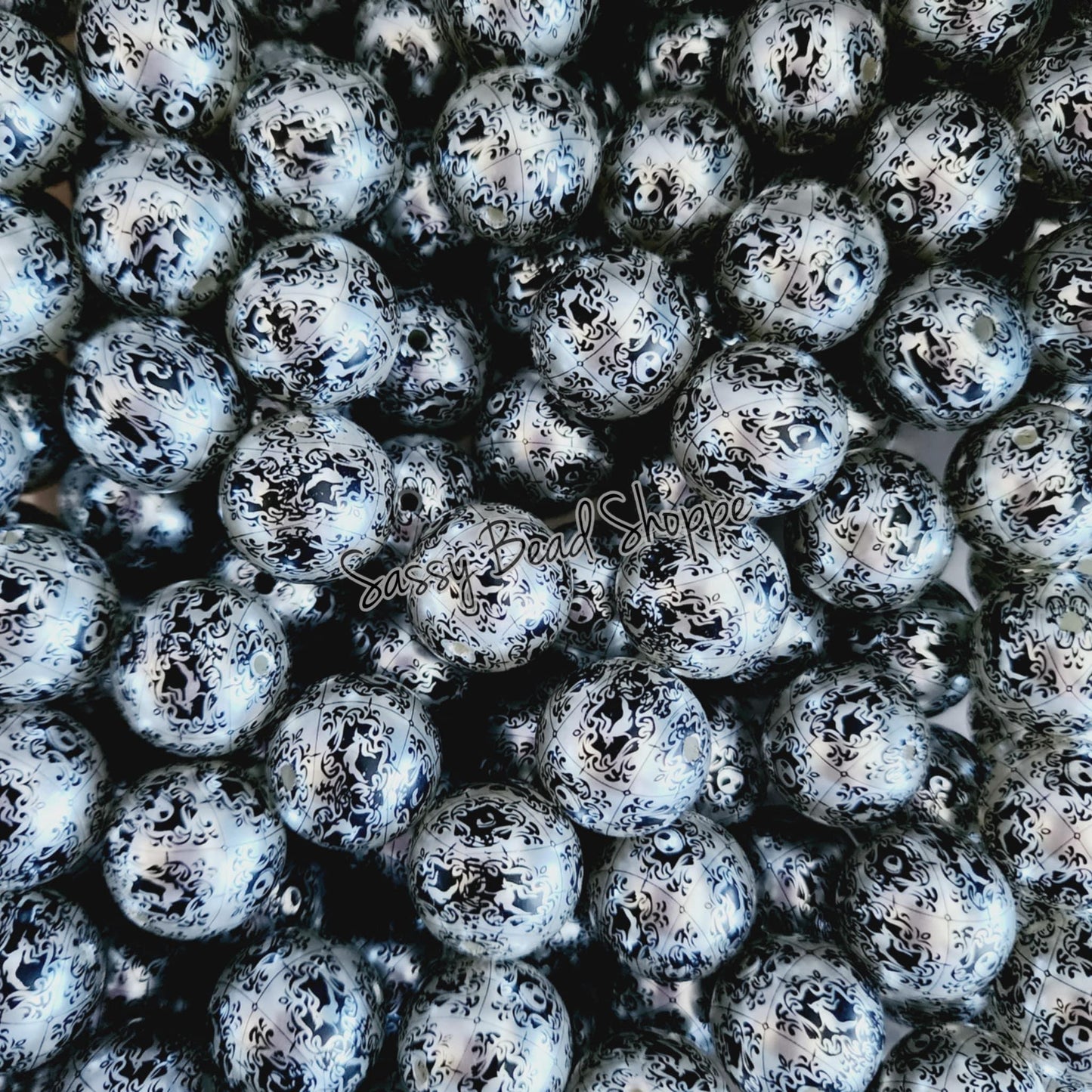 20MM Jack Silver Pearl Beads