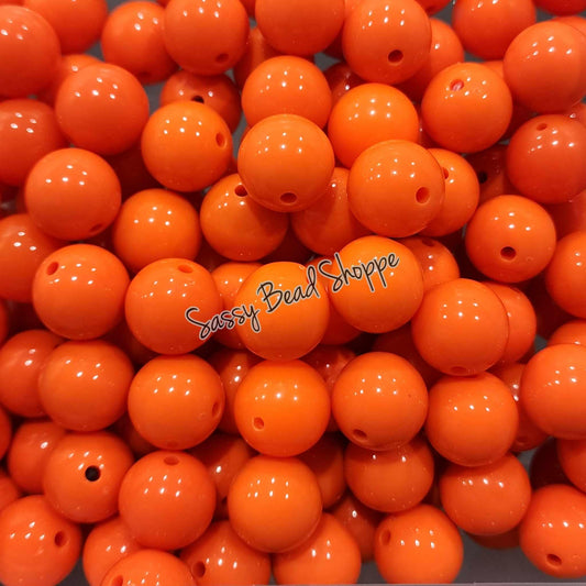 20MM Orange Beads - Sassy Bead Shoppe