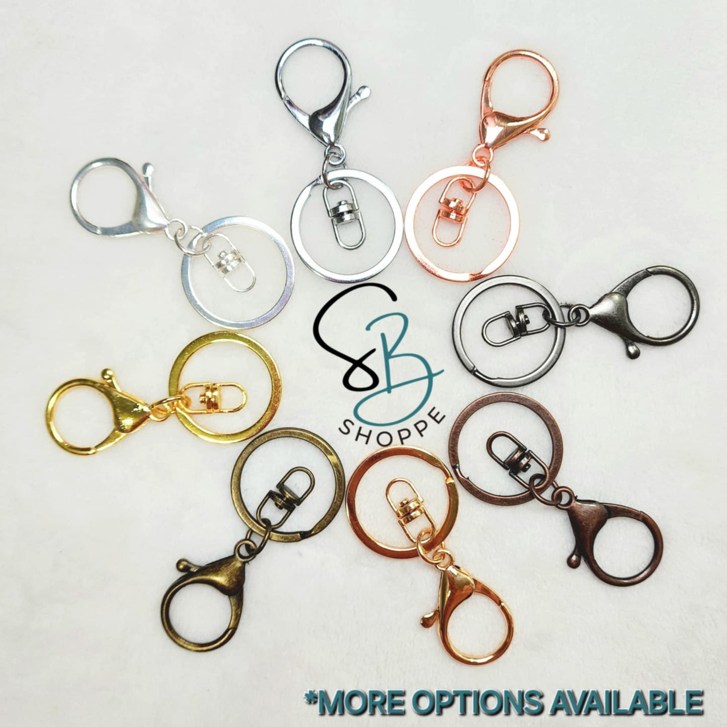 Gold Swivel Keychain with Lobster Clasp (Large) - Sassy Bead Shoppe