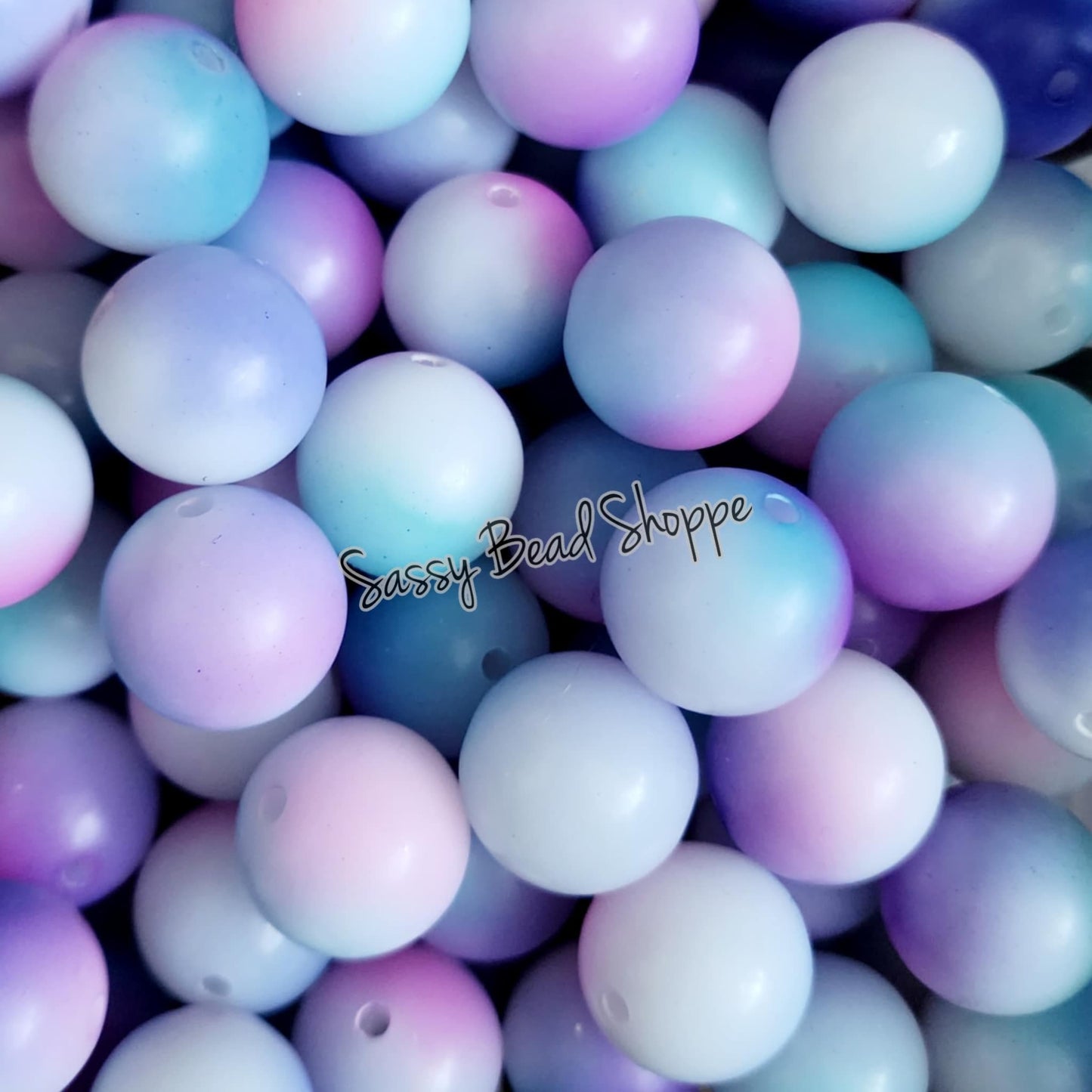 20MM Cotton Candy Beads - Sassy Bead Shoppe