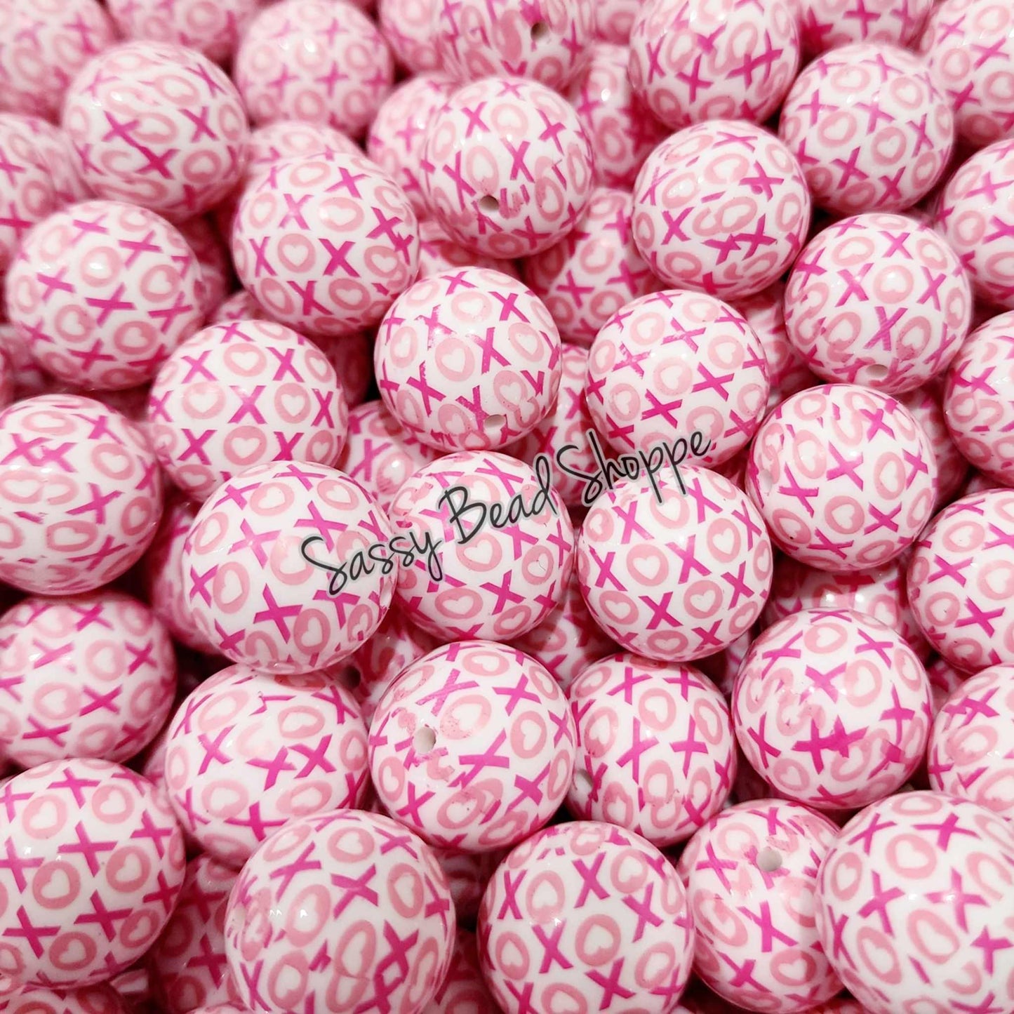 20MM XOXO Beads - Sassy Bead Shoppe
