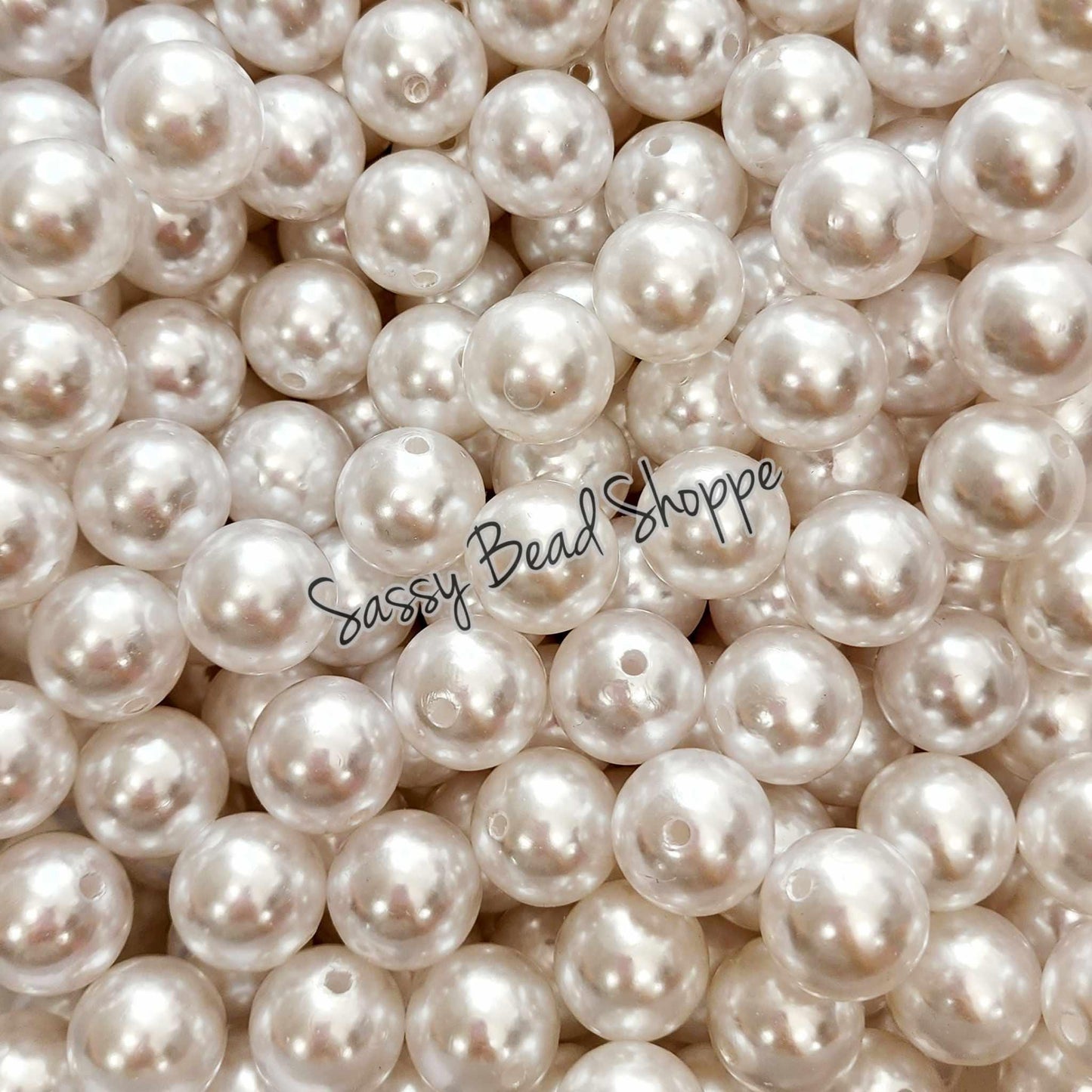 20MM Ivory Pearl Beads - Sassy Bead Shoppe