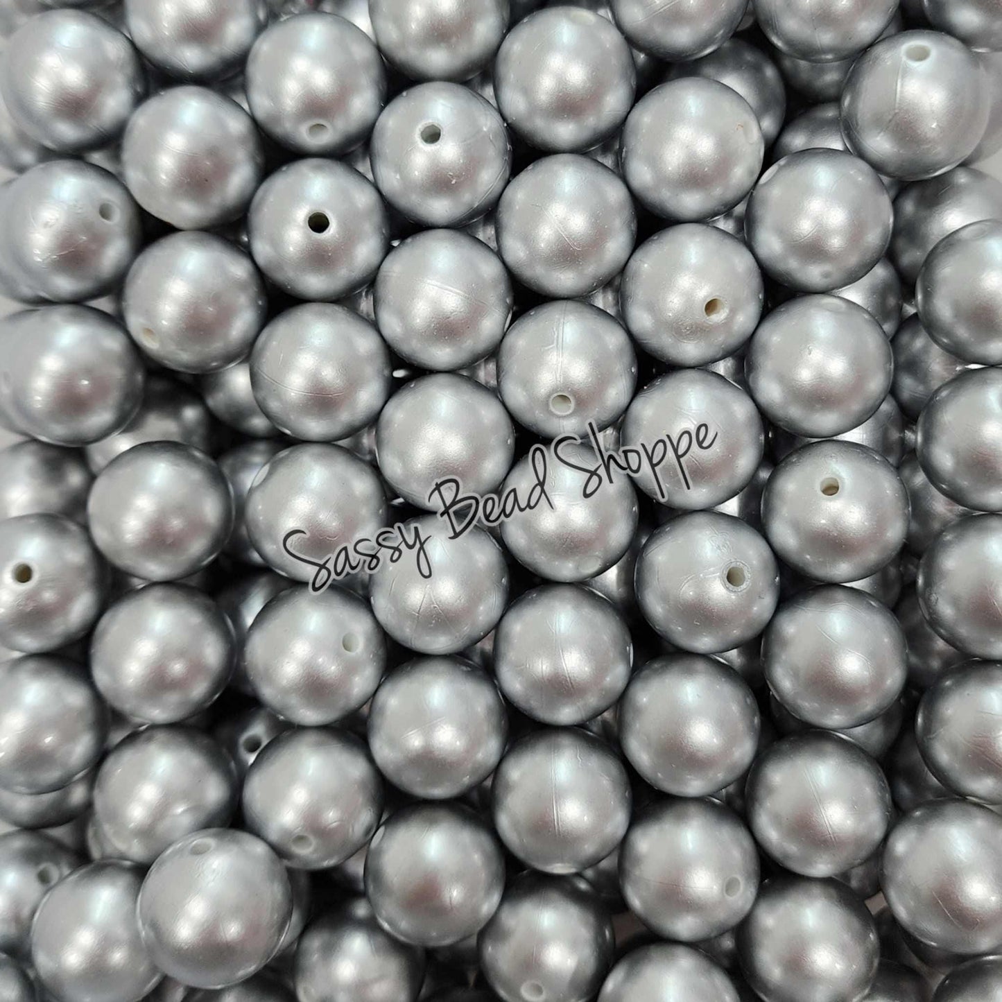 20MM Silver Beads - Sassy Bead Shoppe