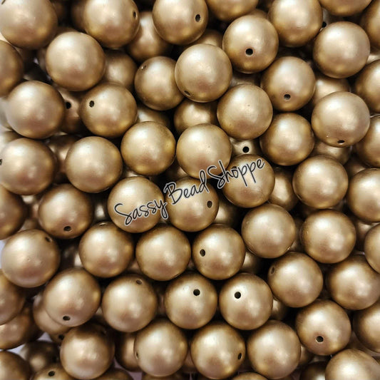 20MM Gold Beads - Sassy Bead Shoppe