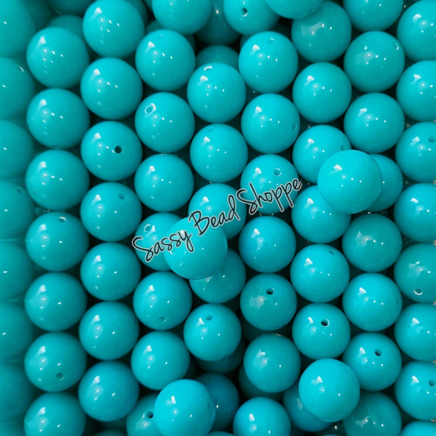 20MM Dodger Blue Beads - Sassy Bead Shoppe
