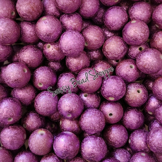 20MM Lilac Foil Beads - Sassy Bead Shoppe