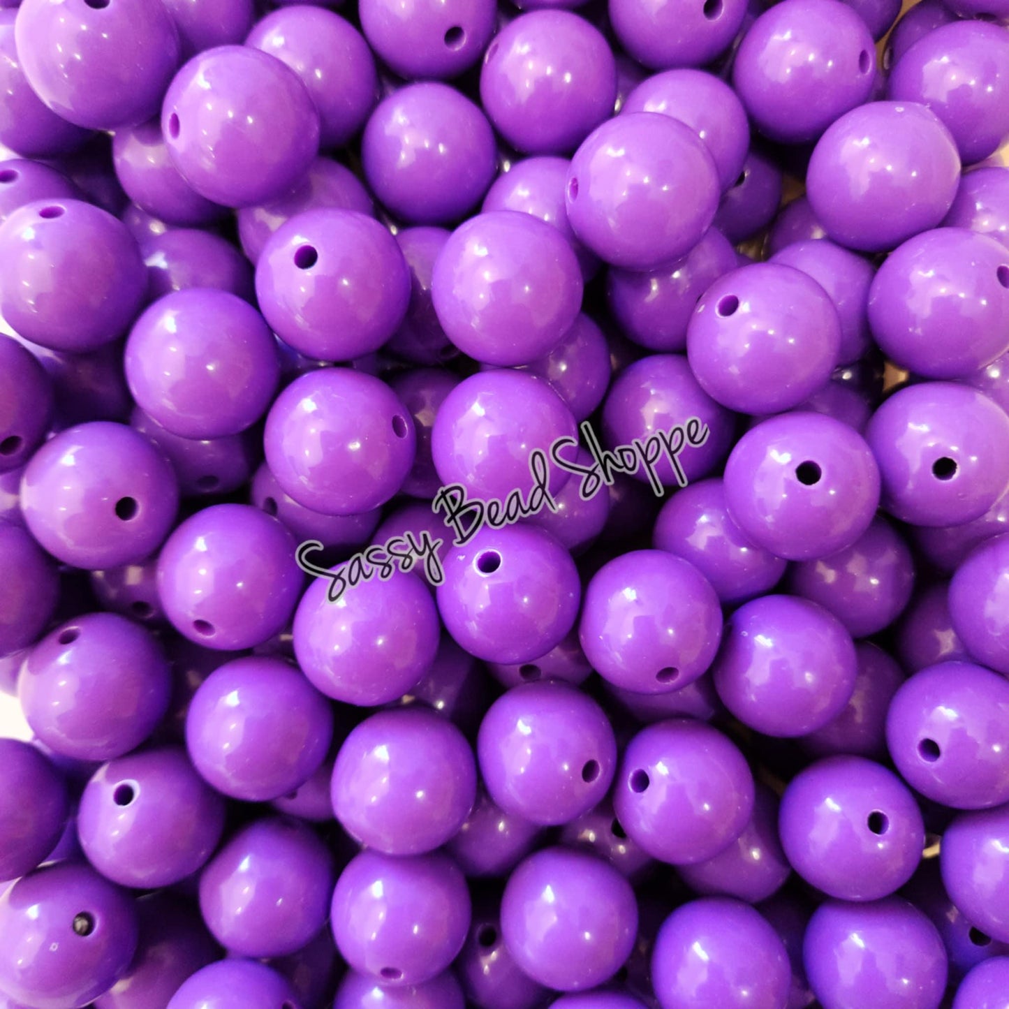 20MM Purple Beads