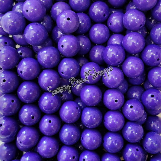 20MM Midnight Plum Beads - Sassy Bead Shoppe