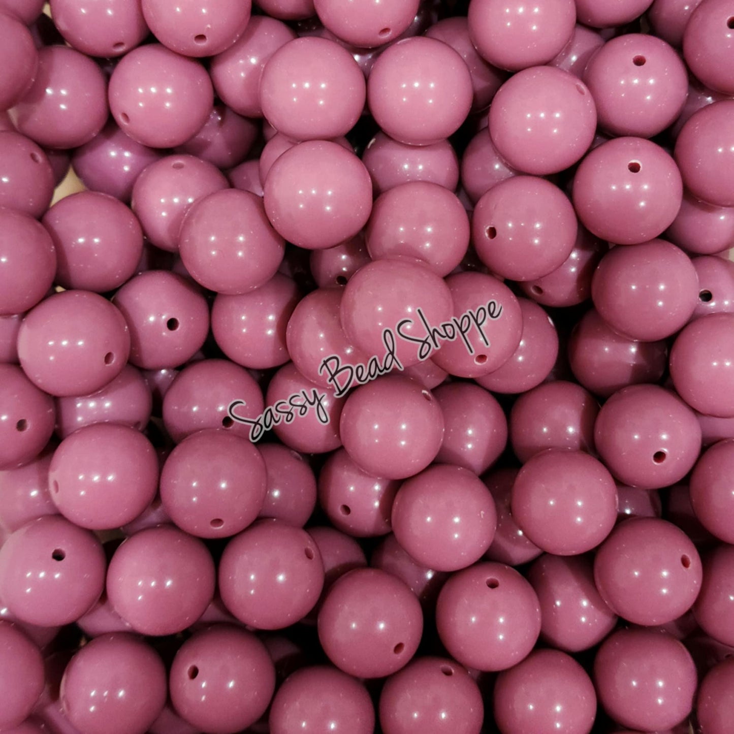 20MM Dark Mauve Beads