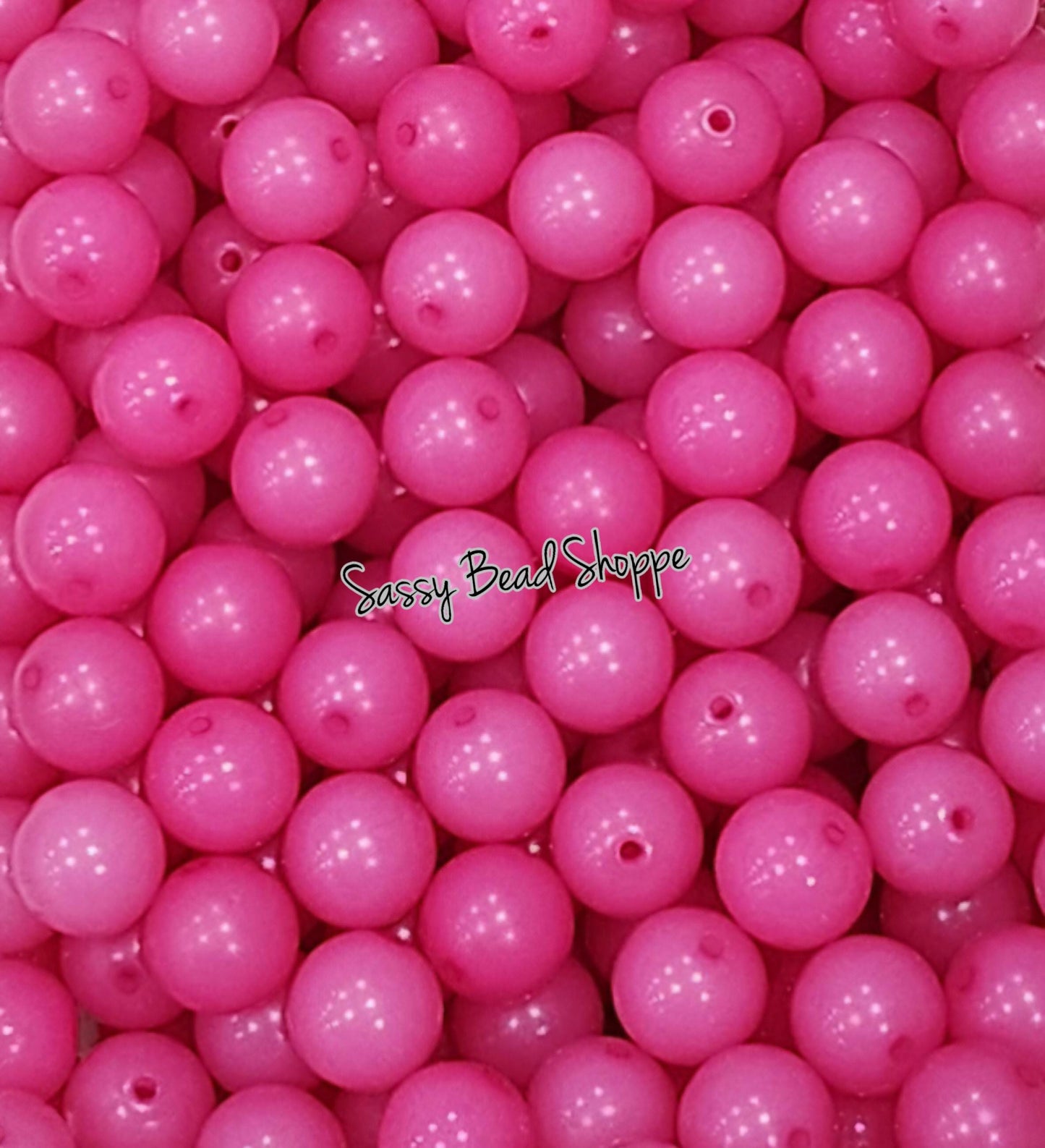 20MM Magenta Jelly Beads - Sassy Bead Shoppe