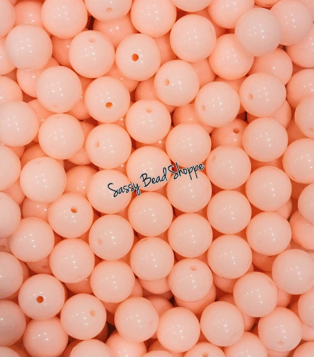 20MM Baby Pink Beads - Sassy Bead Shoppe