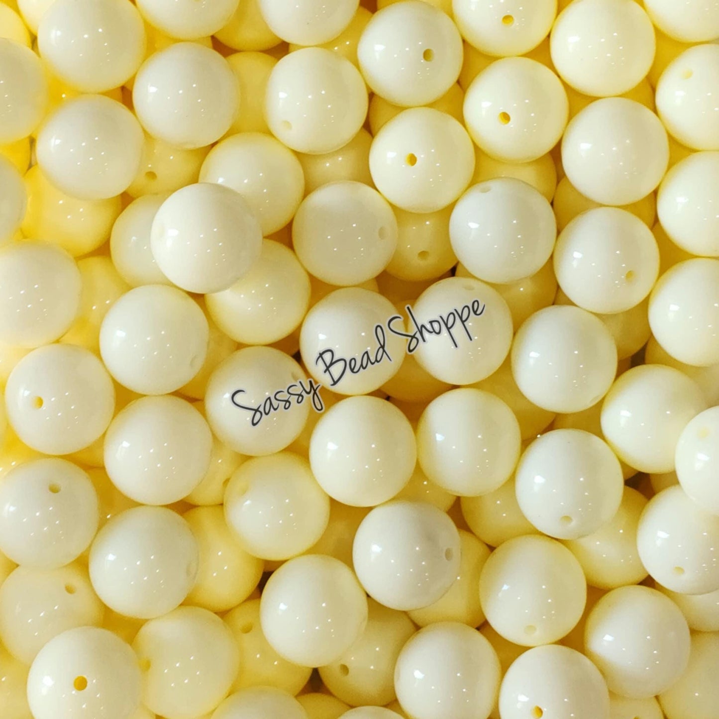 20MM Light Yellow Beads