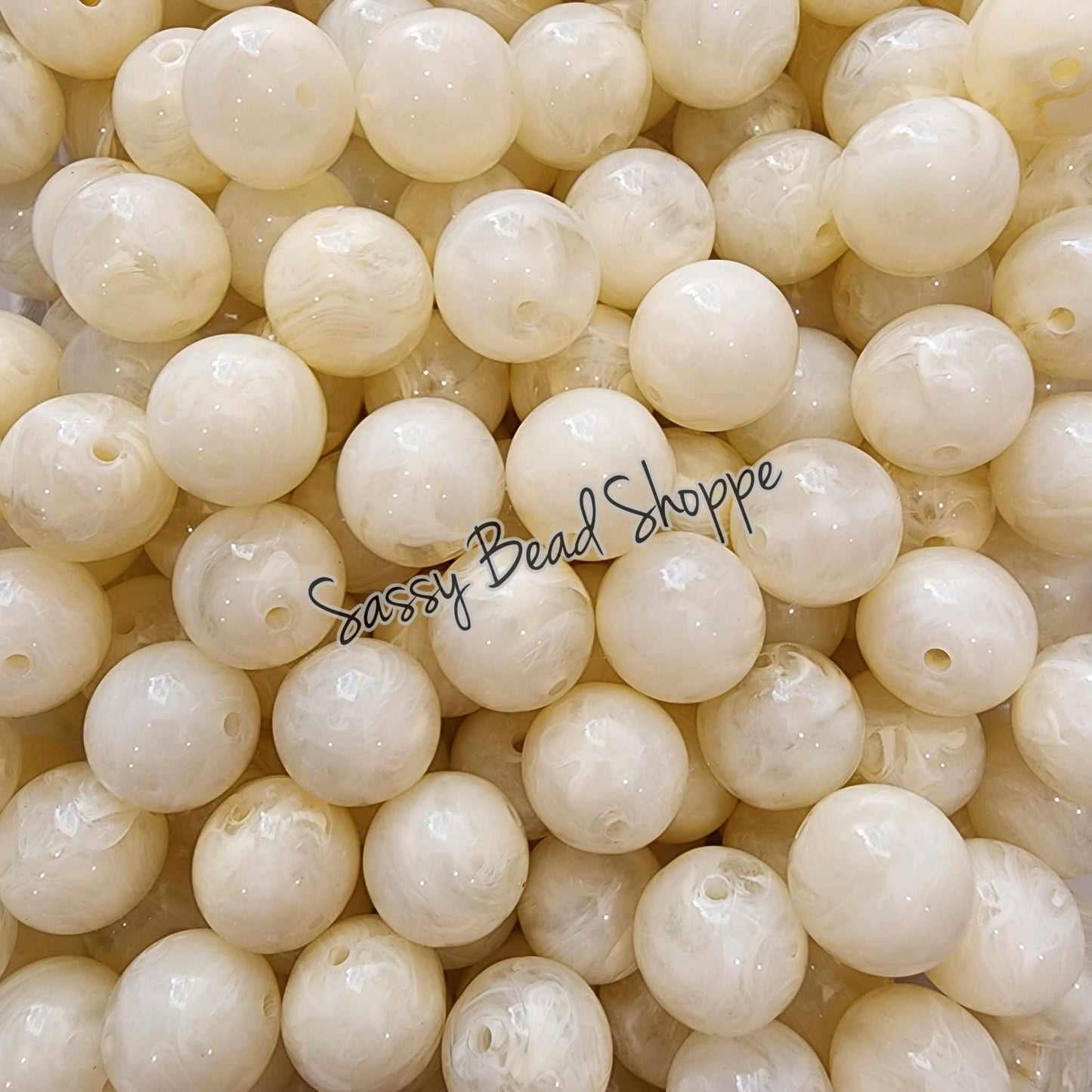 Sassy Bead Shoppe
20mm Ivory Marble Beads