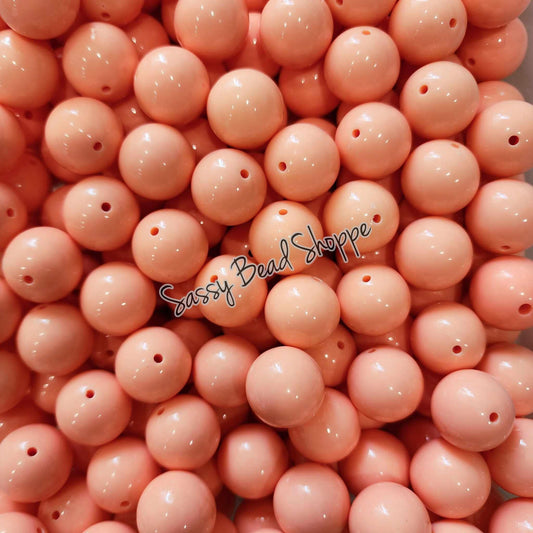 20MM Peach Beads - Sassy Bead Shoppe