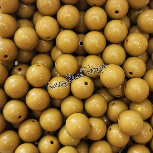 20MM Dark Khaki Beads - Sassy Bead Shoppe