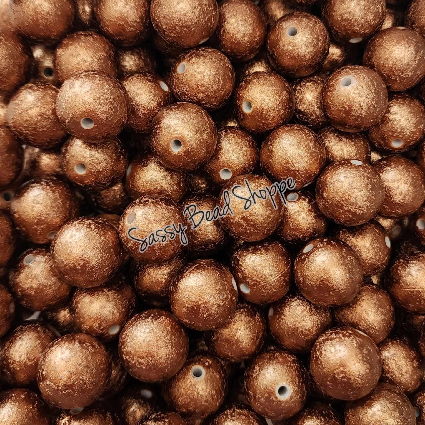 20MM Copper Foil Beads - Sassy Bead Shoppe